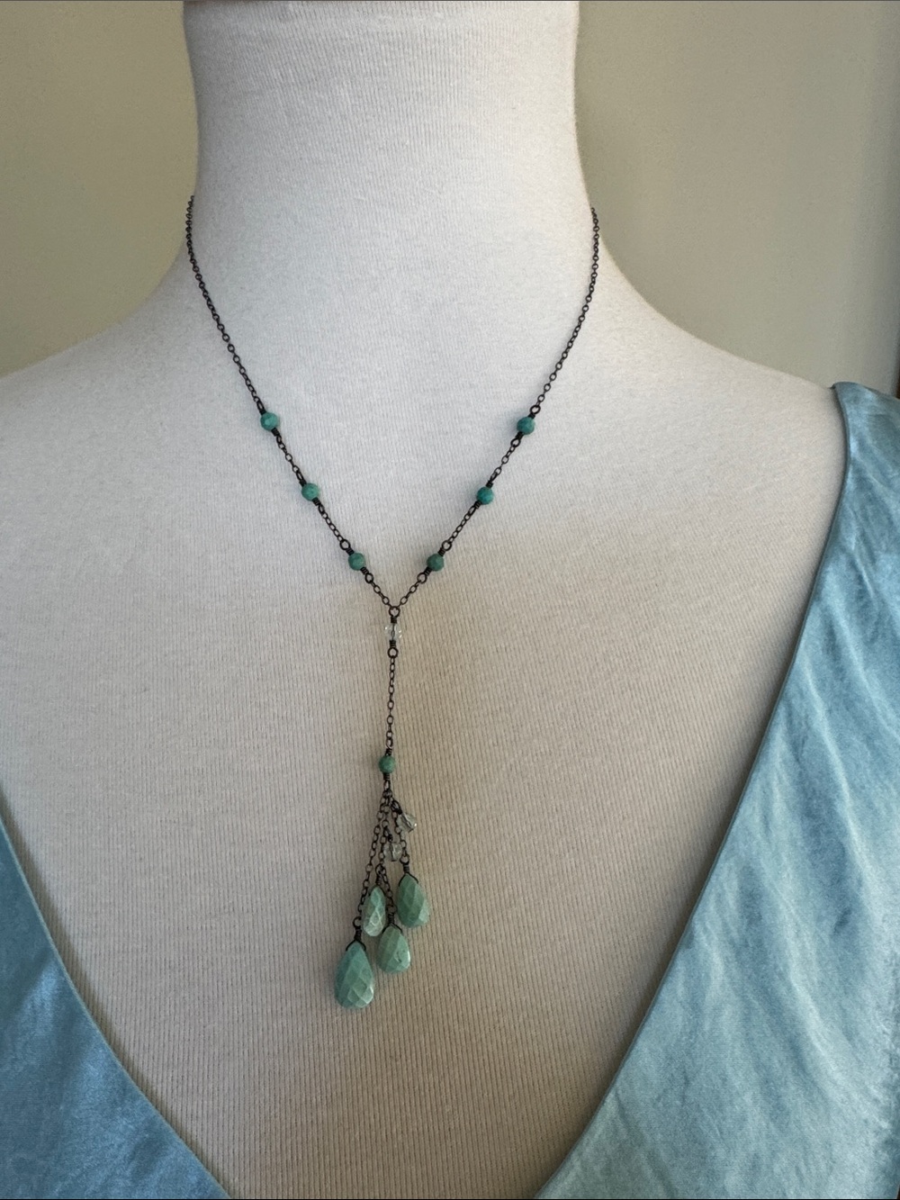 Lori Lori crystals and turquoise necklace